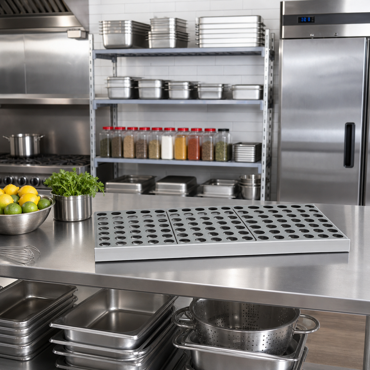 Product image #2 for Fermostock 42-Inch x 18-Inch Horizontal Vented Modular Shelf with Removable Polymer Inserts