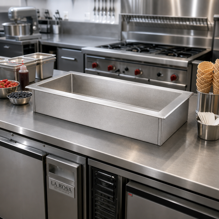 Product image #2 for La Rosa 5-Pan Size Drop-In Ice-Cooled Cold Pan
