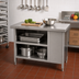 Thumbnail image #2 for John Boos 60-Inch x 30-Inch Stainless Steel Open Front Cabinet Base Work Table with Undershelf and Stallion Safety Edge