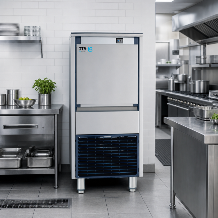 Product image #2 for DELTA NG 120 Self-Contained Gourmet Cube Ice Machine with 44-lb Storage Bin