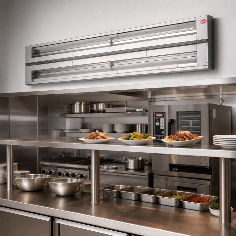 Product image #2 for Hatco Glo-Ray 72-Inch Aluminum Unlighted Dual Infrared Strip Heater, 4.15 kW