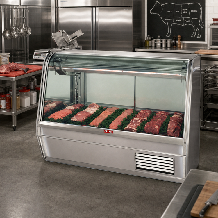 Product image #2 for Howard-McCray 32E Series 50-Inch Endless Design Remote Red Meat Service Case with LED Lighting