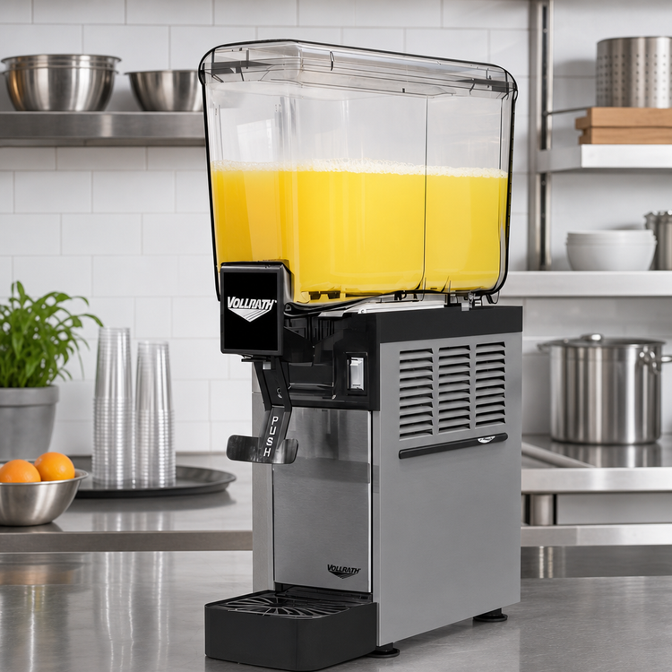 Product image #2 for Vollrath Countertop Pre-Mix Refrigerated Beverage Dispenser with 1 x 2.11-Gallon Agitator Bowl
