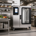 Thumbnail image #2 for Convotherm Maxx Pro C4ET10.10EB-N DD Single Electric Boiler Combi Oven/Steamer with 11 Half-Size Pan Capacity and Disappearing Door