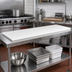 Thumbnail image #2 for John Boos Reversible Poly Replacement Work Table Top, 120 x 24 x 1/2 Inch