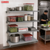 Thumbnail image #3 for Cambro Camshelving Premium 4-Tier Add-On Polymer Shelving Unit, 24 x 72 x 64 Inches, Vented and Solid Shelves