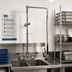 Thumbnail image #2 for BK Resources Optiflow Swing Arm Pre-Rinse Assembly with 10-Inch Add-On Faucet, 8-Inch Splash Mount