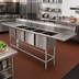 Thumbnail image #2 for Spec-Master FN2880-4-36R-14/3 Four Compartment Stainless Steel Commercial Sink with 36