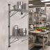 Thumbnail image #2 for Eagle Group Valu-Gard Adjustable Post Wire Wall Mount Prepackaged Mid Unit for 14-Inch Shelves, 33-Inch Post