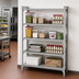 Thumbnail image #3 for Cambro Camshelving Premium 24-Inch Deep x 54-Inch Wide x 84-Inch High Stationary 4-Shelf Vented and Solid Add-On Polymer Shelving Unit