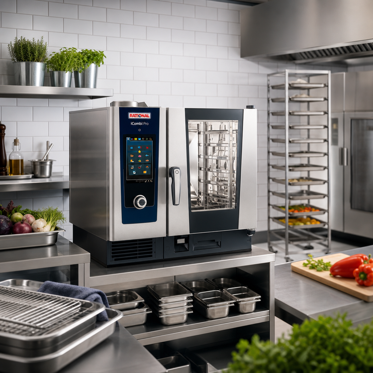 Product image #2 for RATIONAL iCombi Pro 6-Half Size Natural Gas Countertop Combi Oven, 208/240V 1-Phase