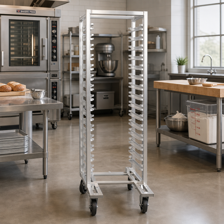 Product image #2 for Channel Manufacturing LPNB-10 Lo Profile Nesting Aluminum Bun Pan Rack, End Load, 10-Pan Capacity