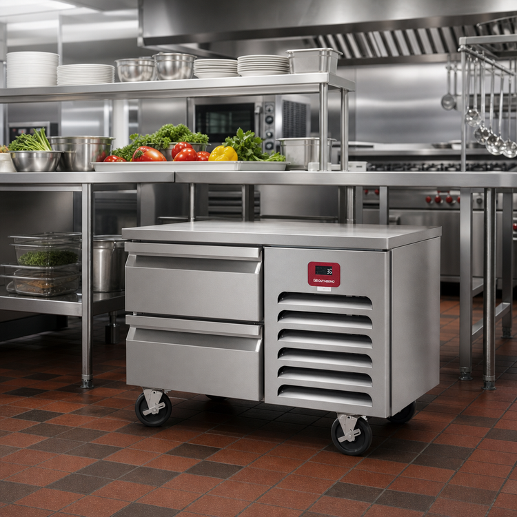 Product image #2 for Southbend Platinum 36-Inch Low-Height Remote Refrigerated Base with 2 Self-Closing Drawers