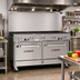 Thumbnail image #2 for Southbend Ultimate 60-Inch Gas Restaurant Range with 10 Open Burners and 2 Convection Ovens