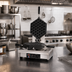 Thumbnail image #2 for Krampouz Commercial Single Bubble Waffle Maker with 180° Opening