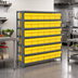 Thumbnail image #2 for Quantum Heavy-Duty Stationary Wire Shelving Unit with 7 Shelves and 36 Bins, 36