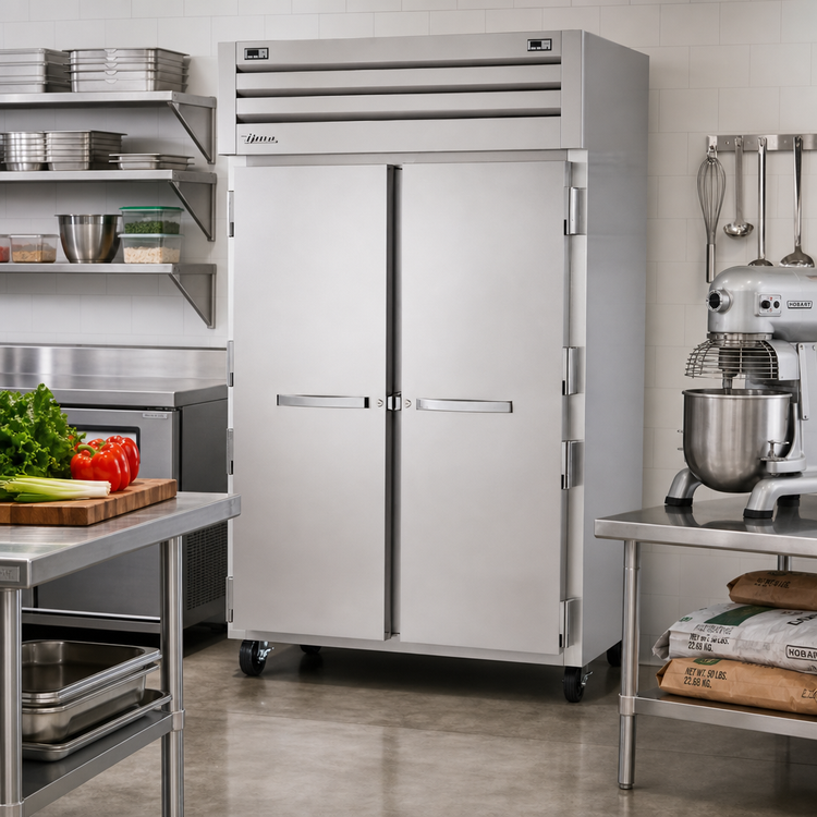 Product image #2 for True SPEC SERIES Two-Section Dual-Temperature Reach-In Refrigerator/Freezer with Stainless Steel Doors