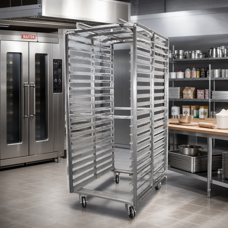 Product image #2 for Baxter BDRSB-15 Stainless Steel Double Side-Load Rack for Double Rack Oven, 15 Slides