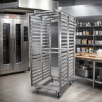 Thumbnail image #2 for Baxter Manufacturing BDRSB-15 Stainless Steel Double Side-Load Rack, 15 Slides, 4-Inch Spacing