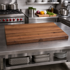 Thumbnail image #2 for John Boos Boos Block WALKCT3-4848-V 48 x 48 x 3-Inch American Black Walnut Edge-Grain Kitchen Countertop with Varnique Finish