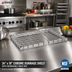 Thumbnail image #2 for Eagle Group 24-Inch x 18-Inch Chrome Dunnage Shelf with Removable Wire Mat