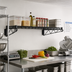 Thumbnail image #2 for Quantum Wall-Mount Cantilever Single Wire Shelf, 72W x 18D, Black Epoxy Antimicrobial Finish