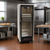 Thumbnail image #2 for hotLOGIX HL4-8 Half-Height Humidified Holding Cabinet/Heater Proofer with Tempered Glass Door, Aluminum, 16 Pan Capacity