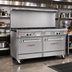 Thumbnail image #2 for Southbend Ultimate 60-Inch Gas Restaurant Range with 10 Open Burners and 2 Standard Ovens