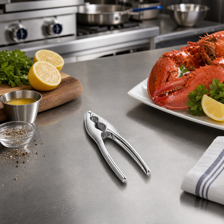 Product image #2 for American Metalcraft Chrome-Plated Forged Steel Lobster/Nut Cracker, 6-3/8-Inch