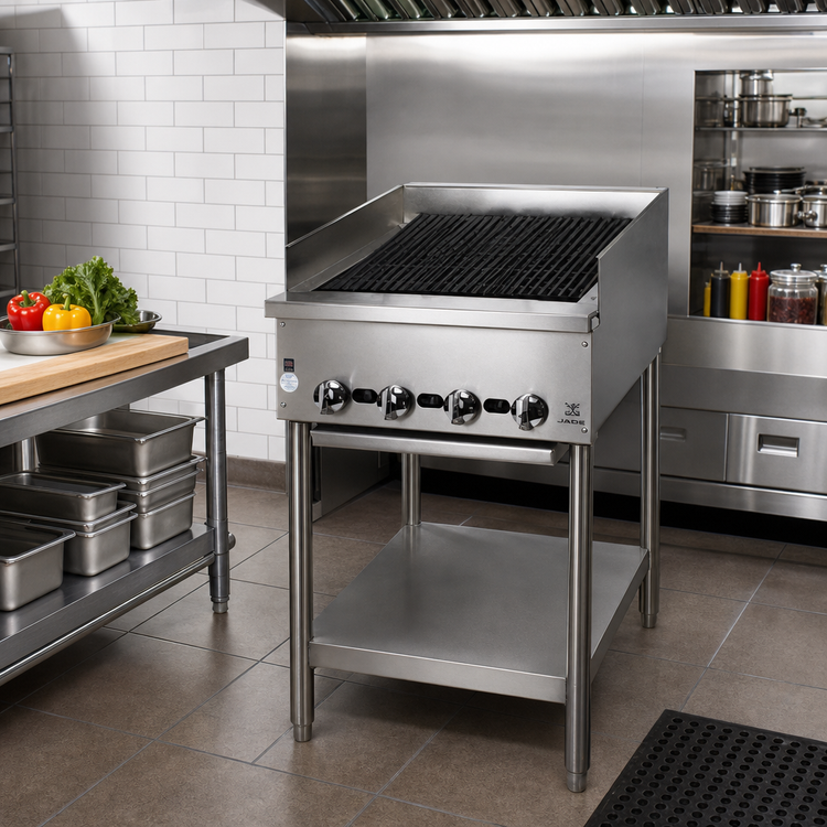 Product image #2 for Jade Supreme JB-36-F 36" Radiant Gas Floor Model Charbroiler