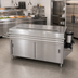 Thumbnail image #2 for BK Resources 60-Inch Cashier-Serve Counter with Sliding Doors and Door-Side Urn Trough