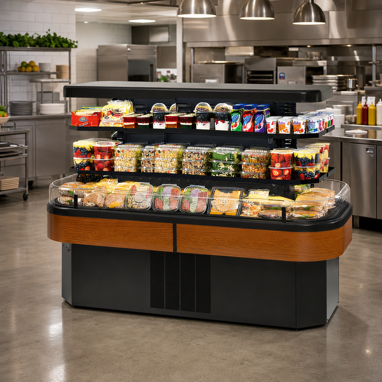 Product image #2 for Federal Industries Islands Specialty Display Island Self-Serve Refrigerated Merchandiser, 84.5" W, Self-Contained Refrigeration