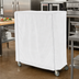 Thumbnail image #2 for Metro 72 x 24 x 62 Inch White Uncoated Knitted Polyester Queen Mary & Banquet Cart Cover