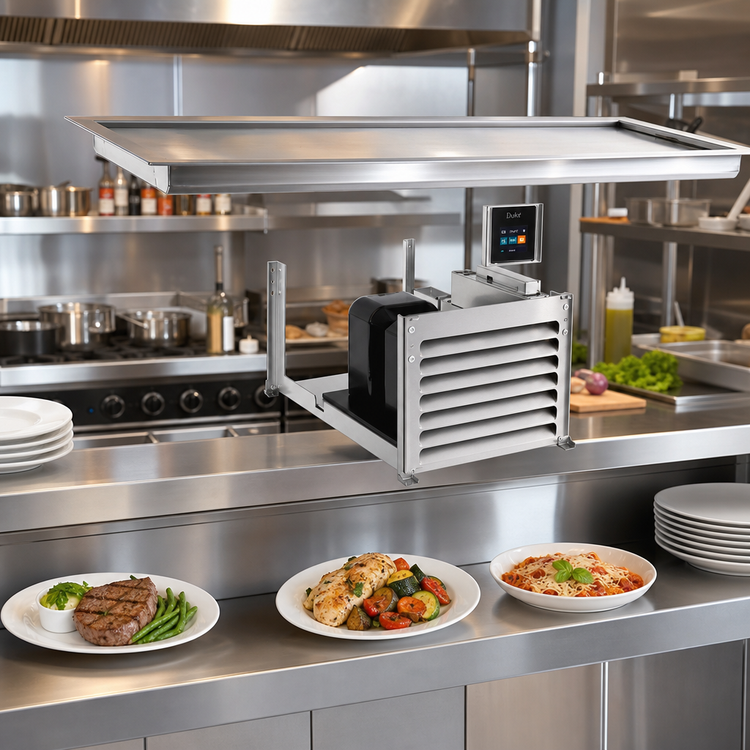 Product image #1 for Duke HotFrost HTO2-SL 55" Hot Top Slim Line Recessed Overshelf Warmer