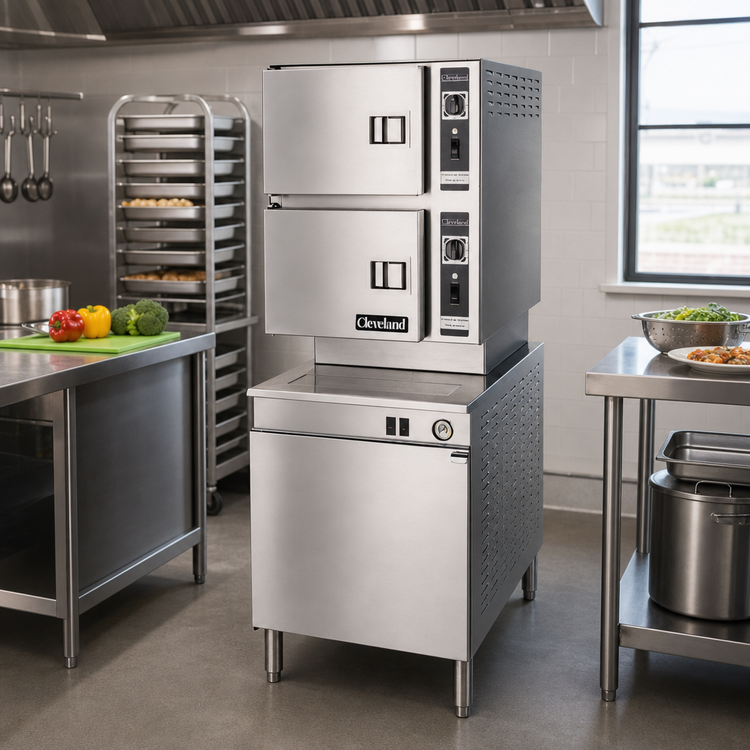 Product image #2 for Cleveland Range Classic Convection 24-Inch Electric Pressureless Convection Steamer with 2 Compartments