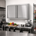 Thumbnail image #2 for Eagle Group WCH-72 72-Inch Wall Mount Stainless Steel Cabinet with Hinged Doors