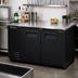 Thumbnail image #2 for True TBB-2-HC Two-Section Back Bar Cooler with Stainless Steel Top and Locking Full Doors