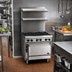 Thumbnail image #2 for Jade Bistro 36-Inch Heavy-Duty Gas Restaurant Range with 6 Open Burners and Cabinet Base