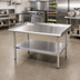 Thumbnail image #2 for Sapphire Manufacturing 18 x 30 Inch Stainless Steel Equipment Stand with Adjustable Undershelf