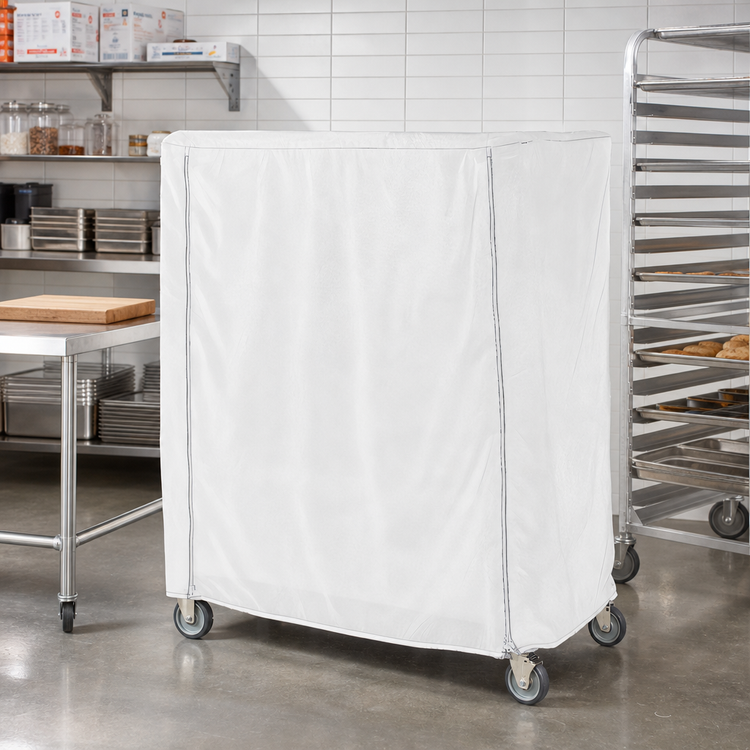 Product image #2 for Metro Waterproof Vinyl-Nylon Coated Cart Cover for 48 x 24 x 62 Queen Mary/Banquet Cart