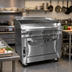 Thumbnail image #2 for Southbend Platinum 36-Inch Heavy Duty Gas Range with Charbroiler Top and Convection Oven Base