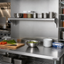Thumbnail image #2 for Eagle Group 60 Inch x 10 Inch Wall-Mounted 16 Gauge Type 430 Stainless Steel Shelf