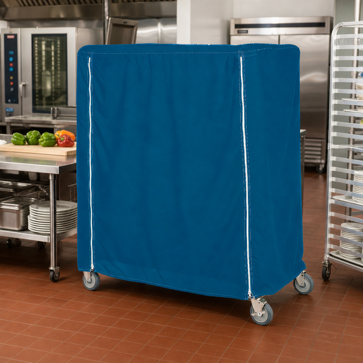 Product image #2 for Metro Waterproof Queen Mary & Banquet Cart Cover, Mariner Blue, 72 x 24 x 74 Inches