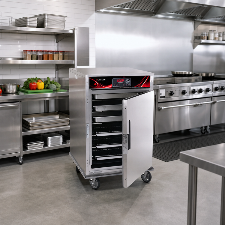 Product image #2 for Cres Cor Roast-N-Hold Mobile Half-Size Cook and Hold Convection Oven, 12 Half-Size Pan Capacity, 240V
