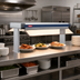 Thumbnail image #2 for Hatco Glo-Ray Designer Dual Infrared Strip Heater, 63-1/2 Inch W, 3-Inch Spacing, 14-Inch Stands, Aluminum, 2800 Watts