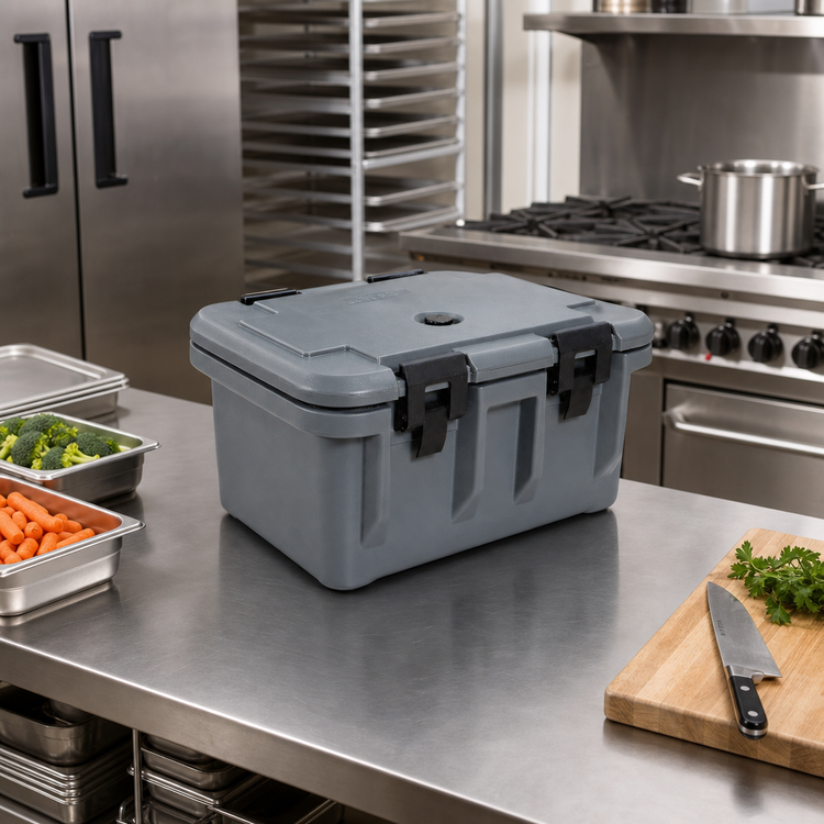 Product image #2 for Omcan Top Loading Insulated Food Pan Carrier for 6-Inch Deep Pans