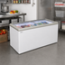 Thumbnail image #3 for Dual Temp Chest Refrigerator/Freezer with Sliding Glass Doors, 20.0 Cu. Ft., White