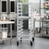 Thumbnail image #2 for Channel Manufacturing OT-8 Aluminum Single-Section Oval Tray Rack Cart, 8-Tray Capacity