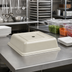 Thumbnail image #3 for Cambro Versa Camcover Square Fiberglass Plate Cover, 10 x 10 Inches Inside, Antique Parchment