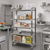 Thumbnail image #2 for Cambro Camshelving Elements XTRA Series High Density Top Rail 5-Tier Mobile Starter Unit, 21